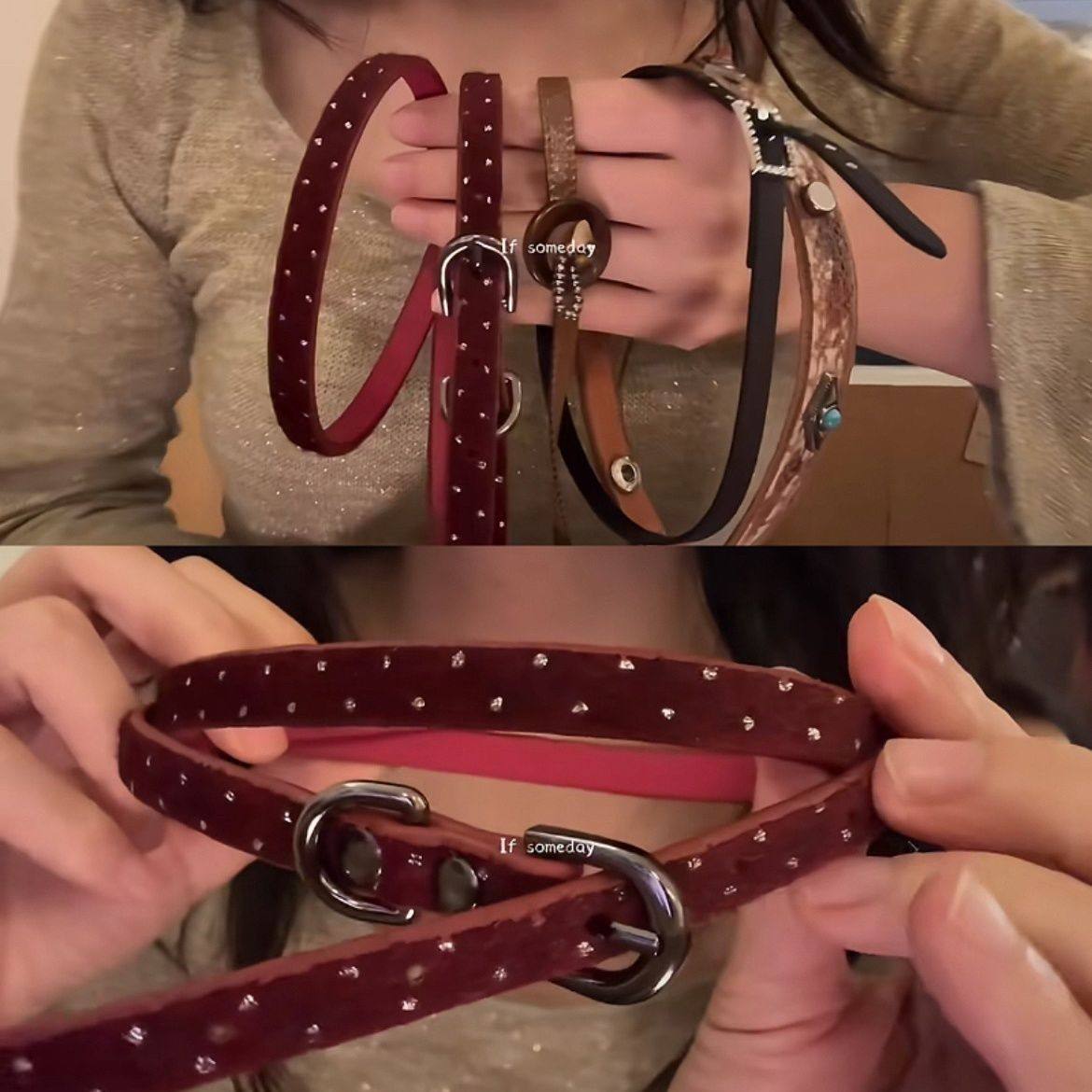 Y2K千禧辣妹复古choker项链秋冬皮革设计感小众项圈颈链2026新款~,饰品/流行首饰/时尚饰品新,项链,淘宝优惠券,粉丝福利购,淘宝优惠卷