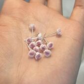 小巧精致粉色花朵耳钉女养耳洞耳饰气质轻奢高级感耳环