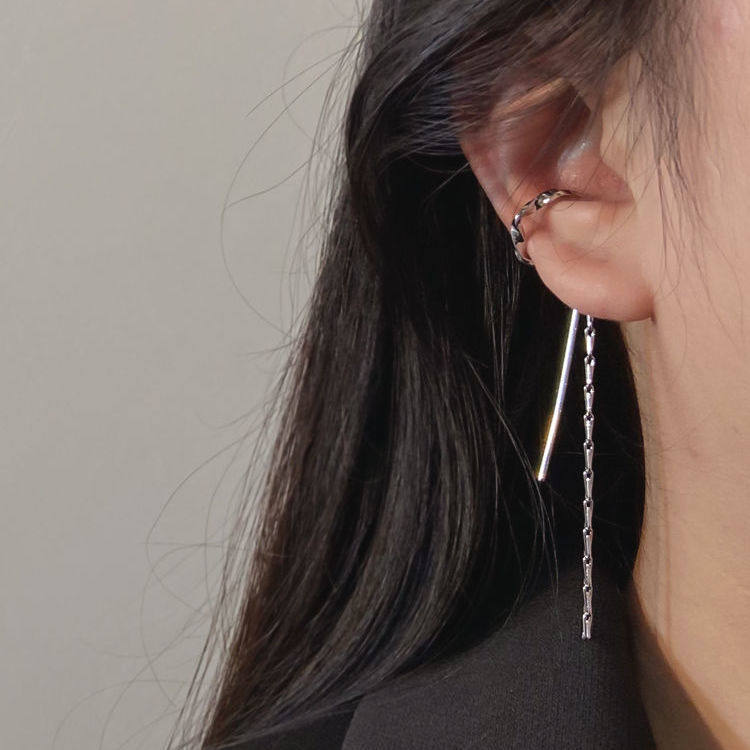 耳挂式耳环女无耳洞流苏简约气质网红耳饰高级感个性耳骨夹一体式,饰品/流行首饰/时尚饰品新,耳环,淘宝优惠券,粉丝福利购,淘宝优惠卷