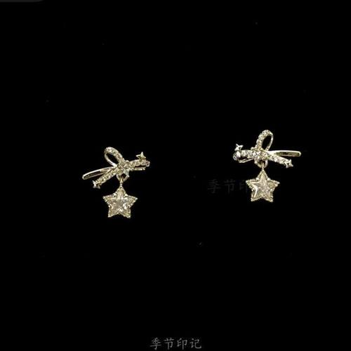 vintage 耳饰「Butterfly Knot Star」
