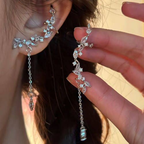 水滴耳坠长款耳骨夹仙气森系