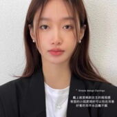 豆豆耳环网红ins金属风2023年新款 潮百搭耳饰女