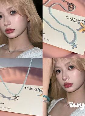 多巴胺新款清新小众串珠项链