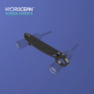 防水照明灯安装座水下摄像头固定座可调节角度灯座铝合金支架底座