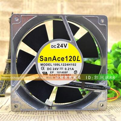 SanAce120L 12cm 12038 24V 0.21A 109L1224H102 双滚珠风扇