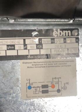 原装德国EBM D4E200-BE01-02 D4E200-CA02-02 230V 1.65A