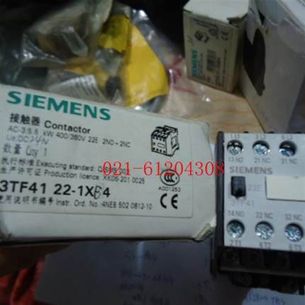 全新原装德国接触器3TF41 22-1XB4