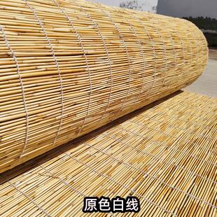 饰围炉煮茶草帘子背景布户外茶室遮挡帘竹帘卷帘 芦苇帘草席墙面装
