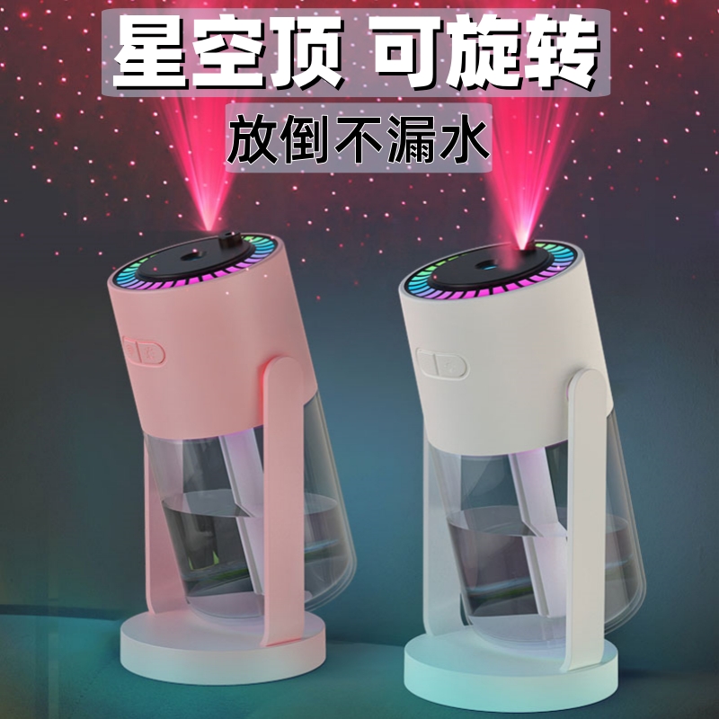 2024年新款加湿器家用静音卧室办公室小型创意氛围灯空气香薰喷雾