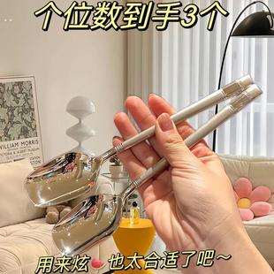 ins不锈钢甜品勺饭勺汤勺高颜值餐具精致西餐小勺家用冰淇淋勺子