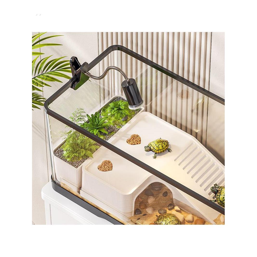 爬宠寄居蟹乌龟晒台爬台躲避屋爬梯二层平台小跃台造景装饰饲养箱