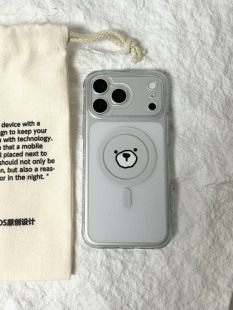 BEDOS原创设计IMD双层磨砂磁吸透明iPhone苹果手机壳ins风日韩mini角套脾壳