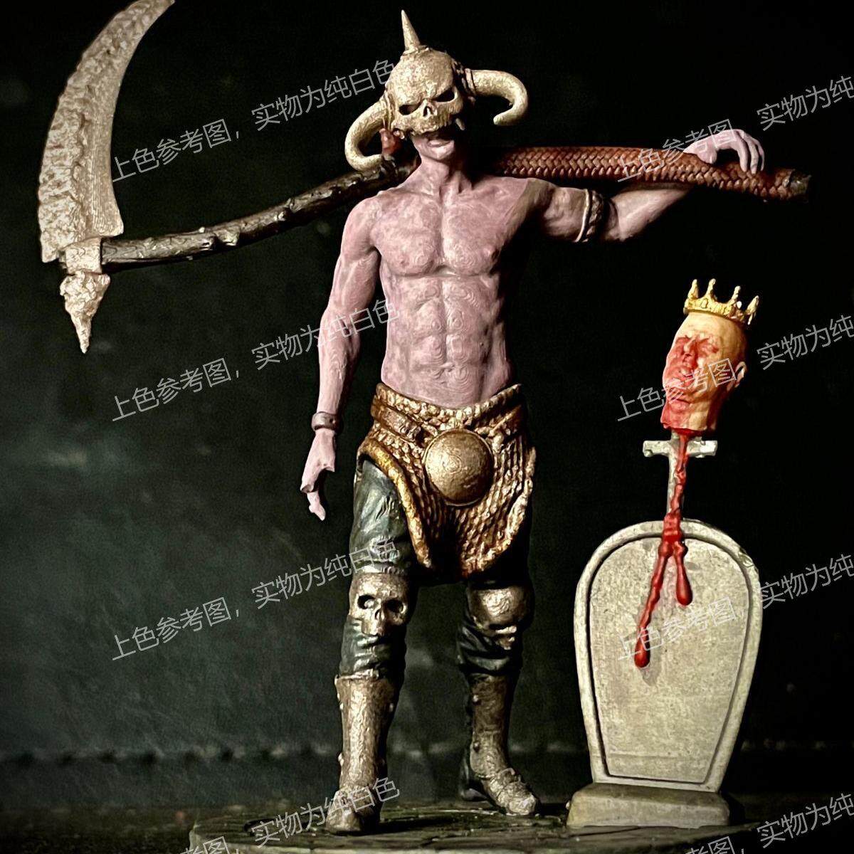 独家gk白模恶魔猎手 灵魂收割者3d打印模型白模上色练习高颜值