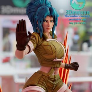 拳皇莉安娜哈迪兰3d打印模型文件STL数据文件高精度24H自动发货