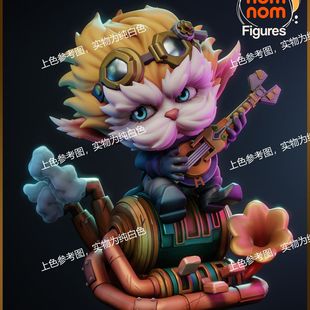 独家gk白模大发明家·黑默丁格3d打印模型白模上色练习高颜值