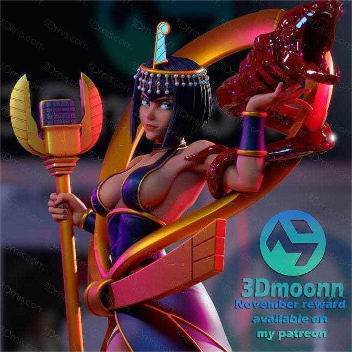 骷髅女孩伊莱莎3d打印模型文件STL数据文件高精度24H自动发货