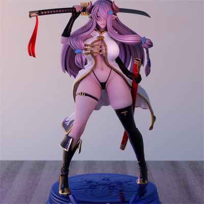 独家gk白模碧蓝幻想娜尔梅亚3d打印模型白模上色练习高颜值