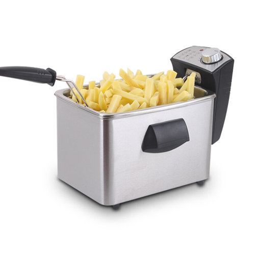 电炸炉单缸省油商用加厚不锈钢炸锅 奶茶店恒温配炸蓝 家用无油烟