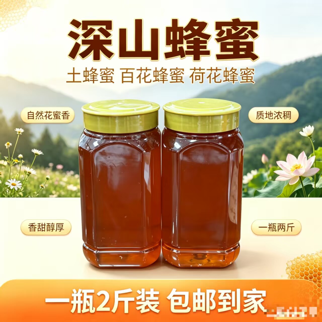 正宗蜂蜜纯正深山土蜂蜜1kg
