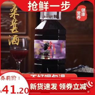 买5斤送5斤 桑葚原汁水果糯米甜酒糯米酒桑葚原浆酒低度美酒佳酿