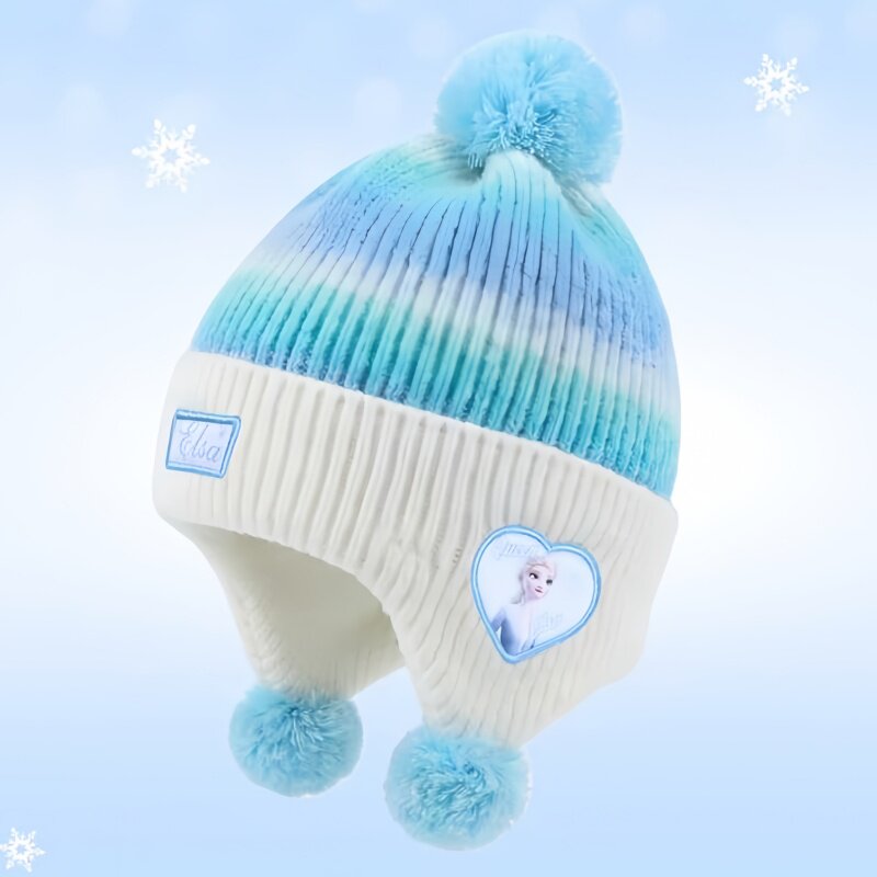 冰雪奇缘女童加厚护耳帽冬季