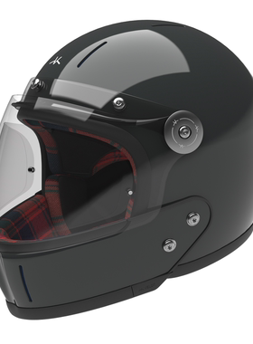 Slate Grey岩石灰-VELDT碳纤维复古头盔手工复古头盔