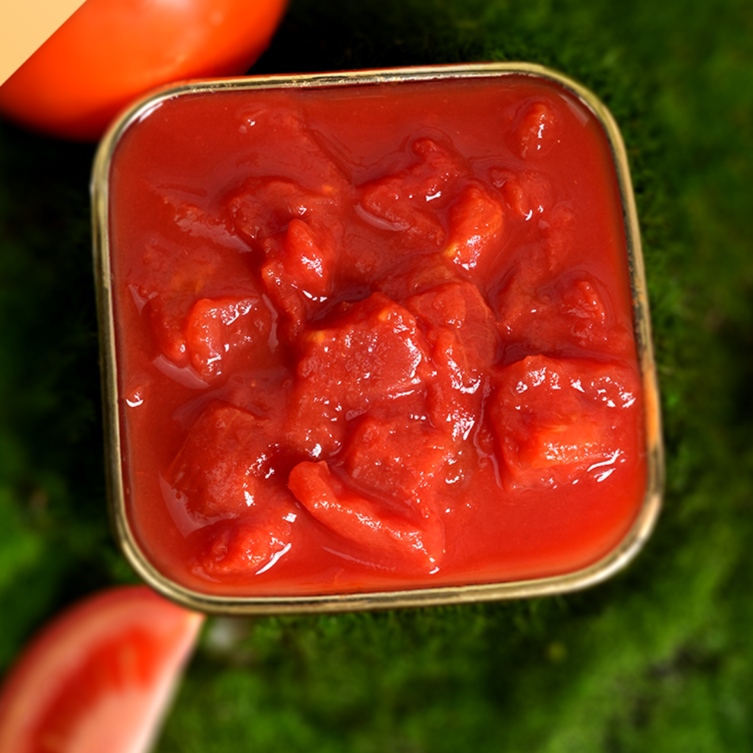 【4罐】番茄丁200g西红柿块新鲜去皮意面酱火锅酱下饭酱中粮屯河