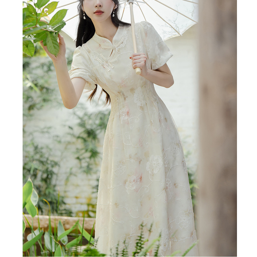 日常国风女装夏季新款旗袍高端女