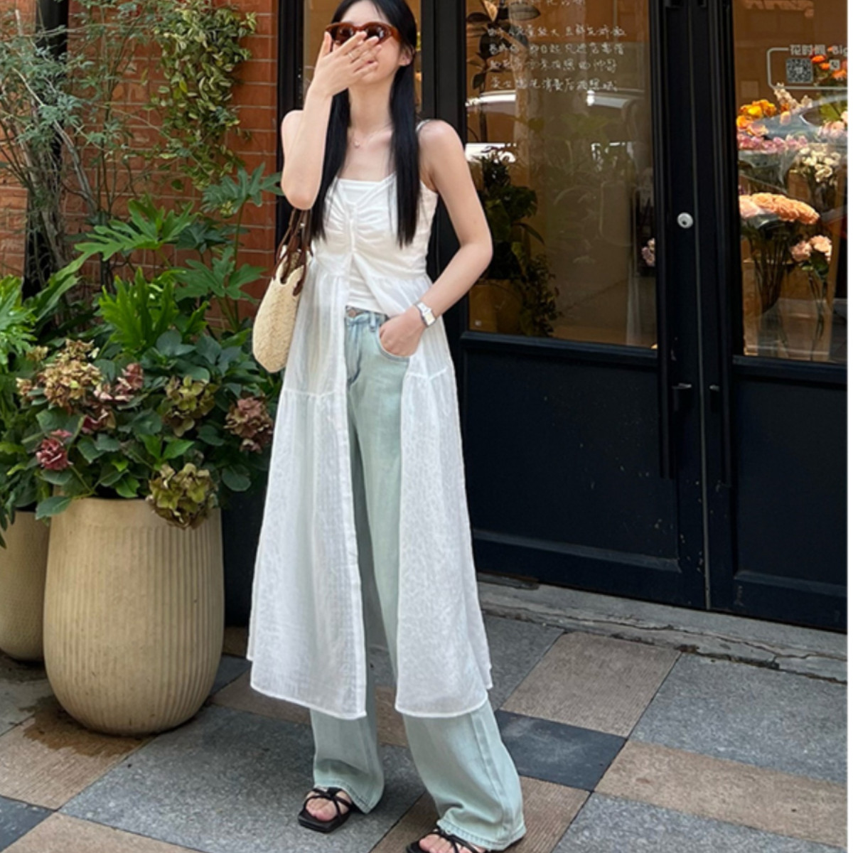 新款美式叠穿氛围感女生夏季2025