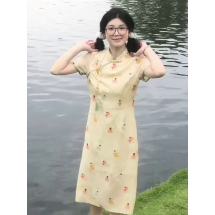 夏季学生新中式国风日常可穿复古