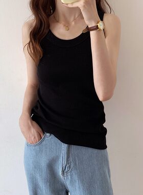 春夏修身弹力冰丝螺纹外穿防走光