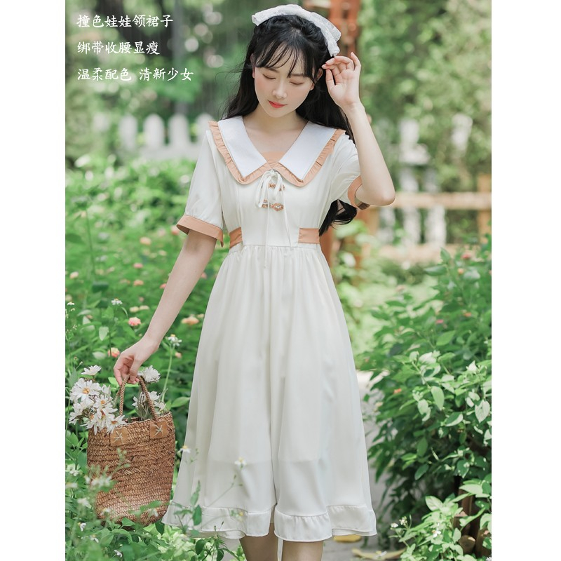 小清新新中式连衣裙少女夏装新款