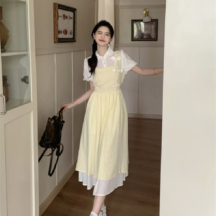 日系文艺学院风连衣裙女夏季可爱