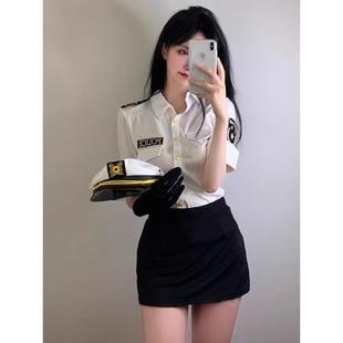 万圣节约会战袍性感辣妹空姐纯欲制服套装女警动漫cos服角色扮演