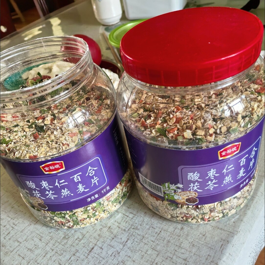 酸枣仁百合茯苓燕麦片即食免煮原味无糖精学生上班族早代餐速食品