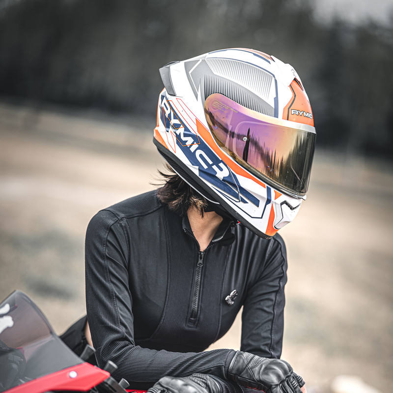 RYMIC头灰蓝牙摩托车全盔