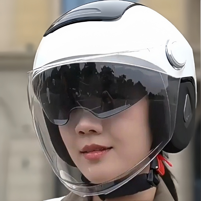 TK47-月影白两只小蜜蜂头盔