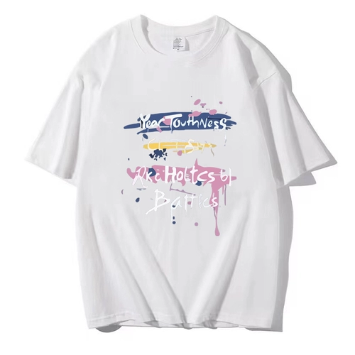 Lee, хлопковая футболка с коротким рукавом, парная одежда для влюбленных, 2023