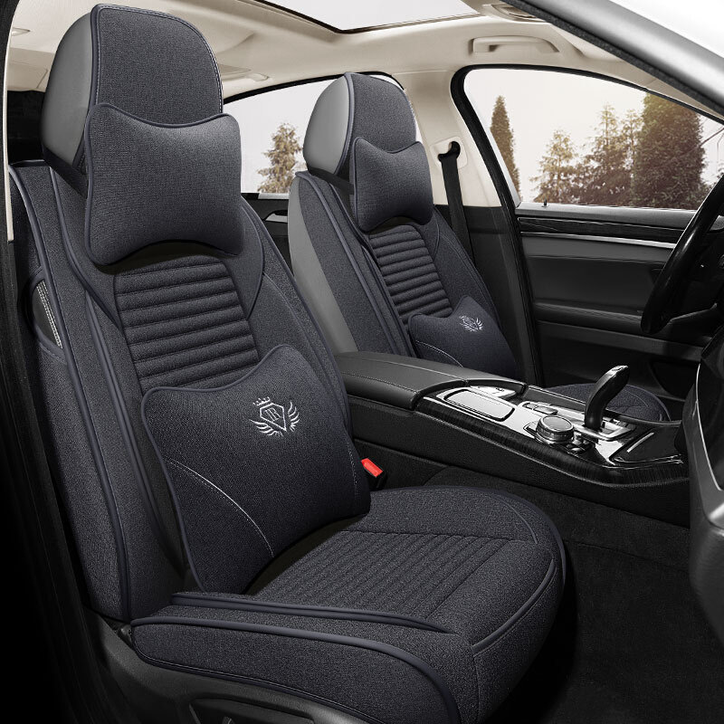 汽车坐垫前排主副驾驶位全包座套单片单个秋冬座套四季通用亚麻垫,汽车用品/电子/清洗/改装,通用座套/座垫,淘宝优惠券,粉丝福利购,淘宝优惠卷