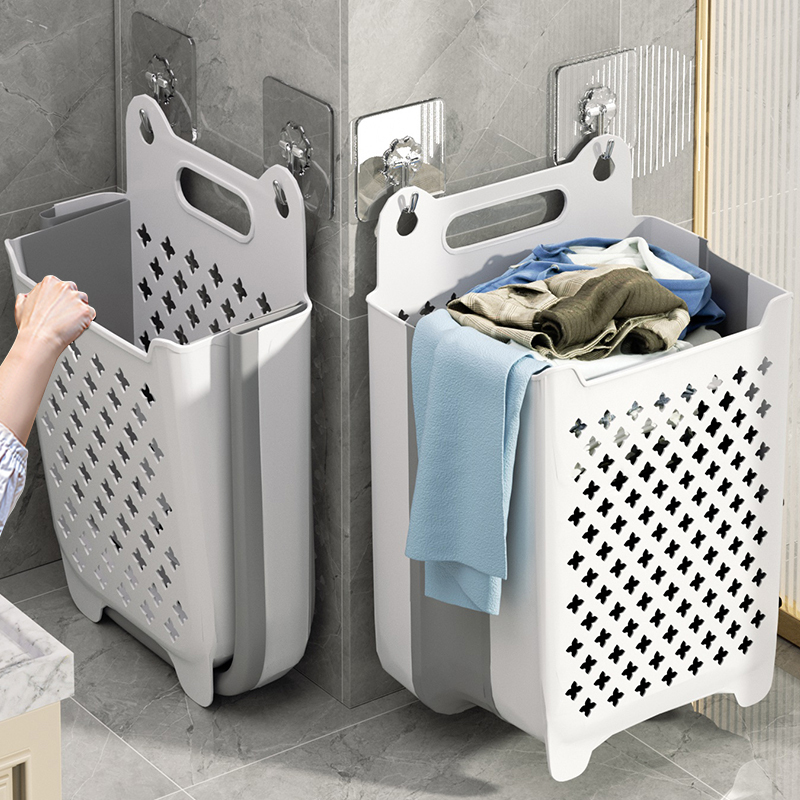 脏衣篓家用洗衣篮壁挂可折叠卫生间洗澡放脏衣服收纳筐桶浴室神器