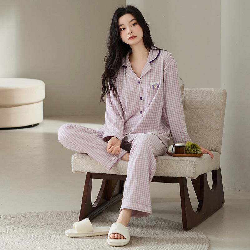 官方品牌双面德绒磨毛睡衣女款秋冬2025新款可爱牛奶薄绒自发热开