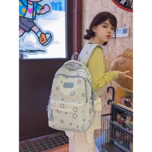 官方品牌韩系书包初中女生ins小众高颜值背包高中生大容量轻便少
