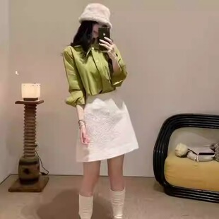 保真设计师买手店MARCH~25冬季飞马座衬衫休闲长袖女装时尚系带领