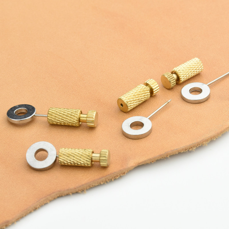 速发2枚价针缝合针 固定 手工皮具工具大包菱斩固定缝线对孔针