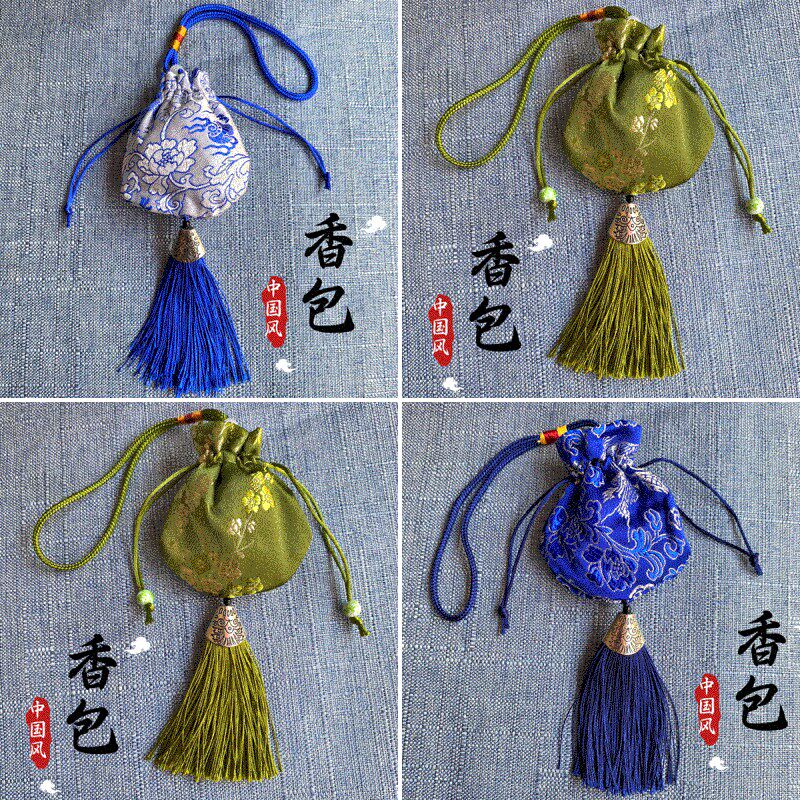 速发男随囊香包布袋刺绣荷包古风布香袋中国风香身挂件家道配饰锦