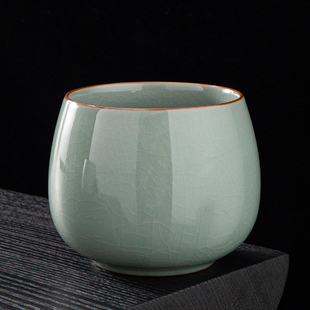 速发哥窑陶瓷茶洗用渣缸茶家 茶具茶道配件茶桌废水垃圾桶烟缸