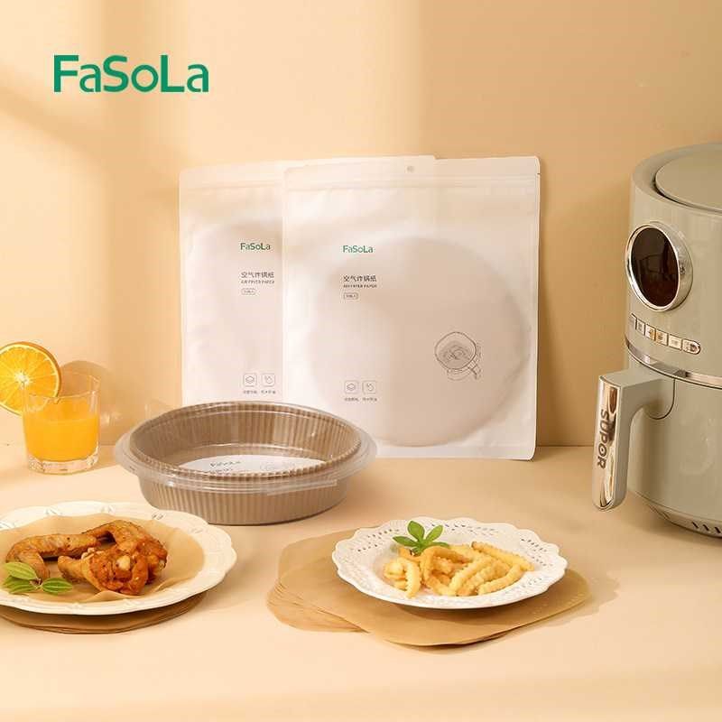 速发FaS木空气炸锅形烤肉纸吸油纸圆纸烤箱烤盘家用原a色烘焙吸油