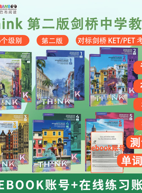 【斑达图书】原版剑桥think第二版think教材剑桥少儿中小学英语cambridge think starter 12345KET/PET考试教辅