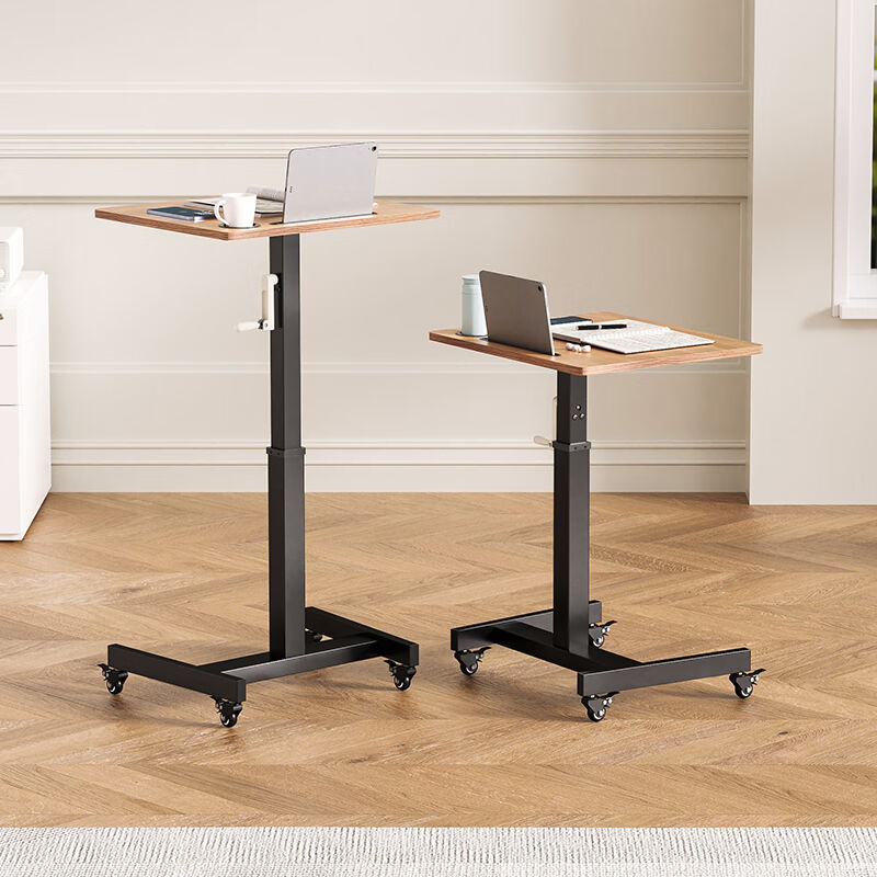 SKAAN升降桌移动电脑桌简易书桌组合站立式工作台办公桌高脚桌子