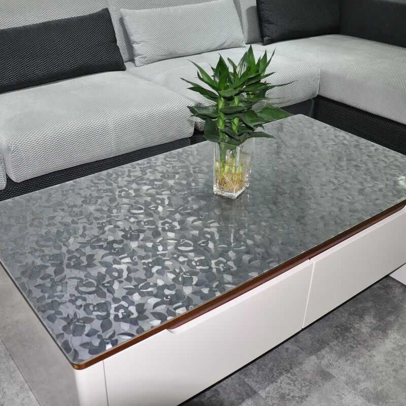 茶几桌布防水防烫长方形客厅大理石透明餐桌垫厚胶垫桌面保护膜玫